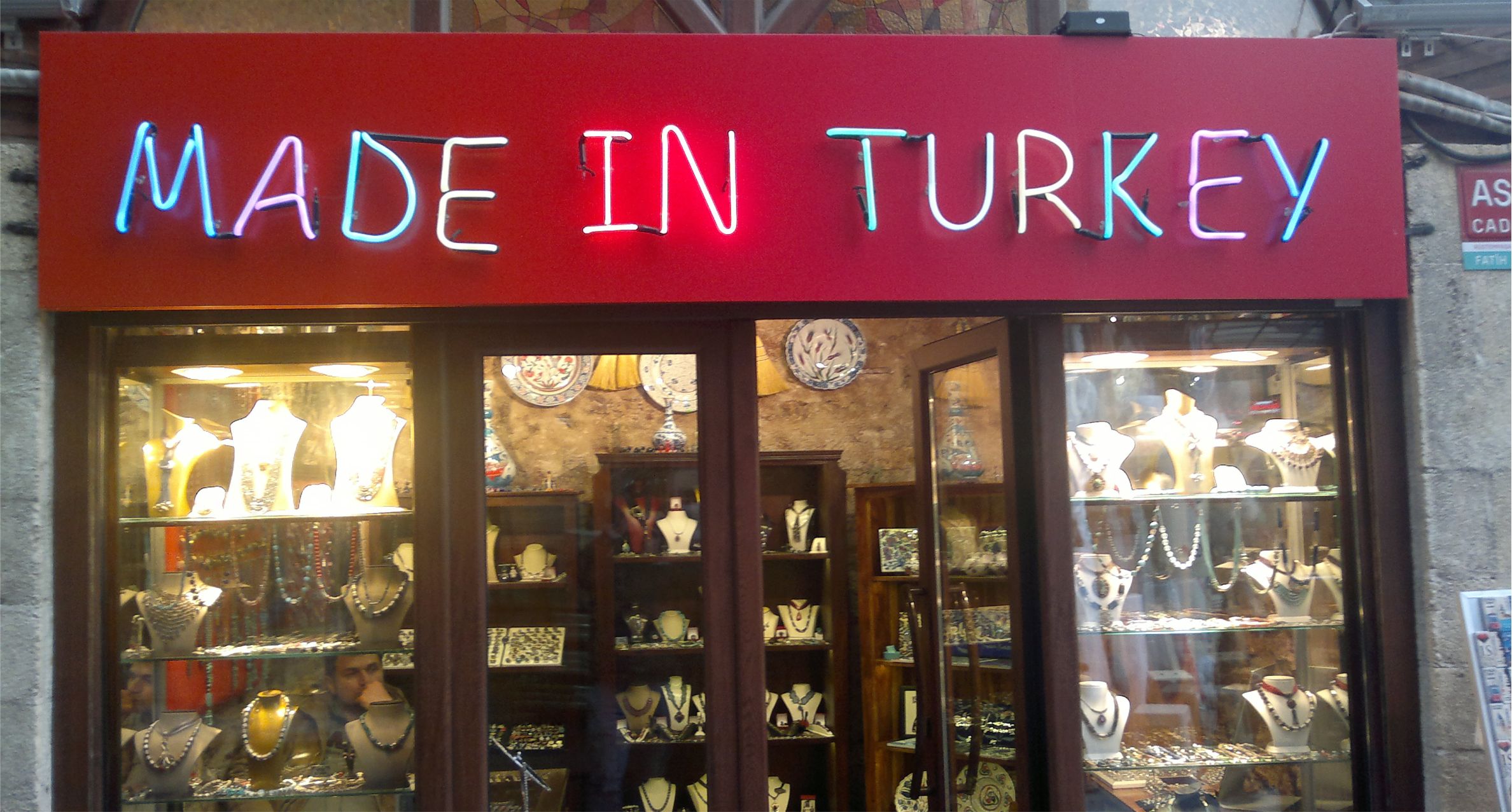 made ın türkey tabela